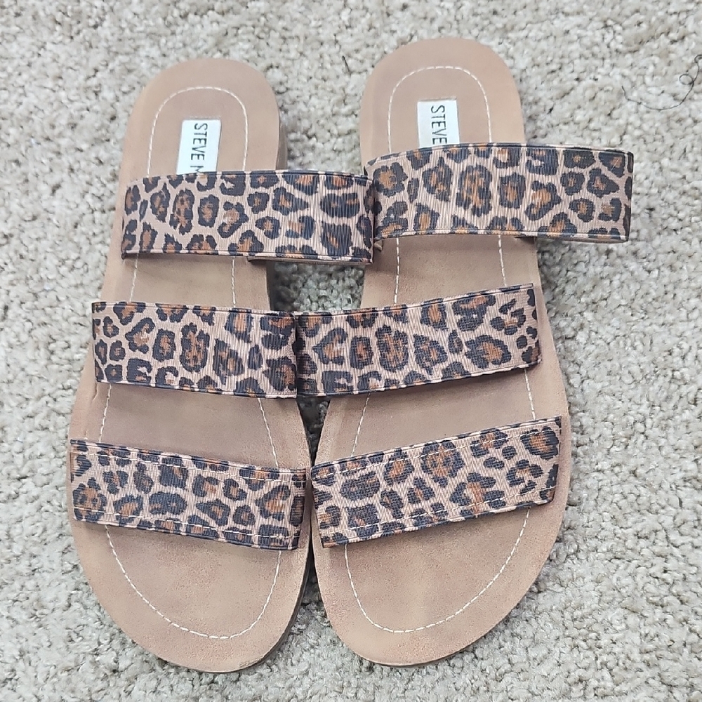 Steve Madden Women's Brown Leopard Women's‎ Sandals Size 9M